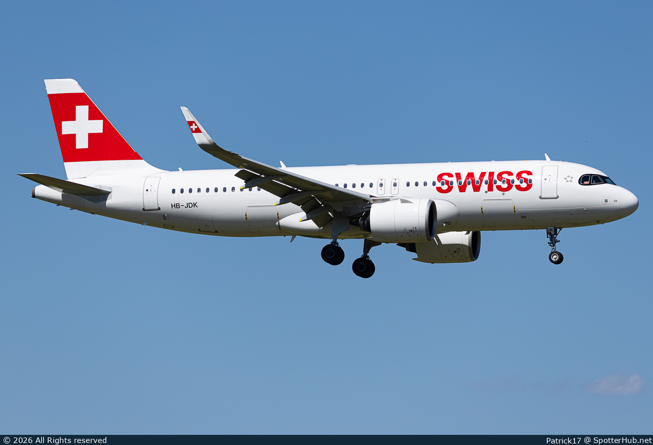 Photo of HB-JDK - Airbus A320-271N operated by Swiss International Air Lines