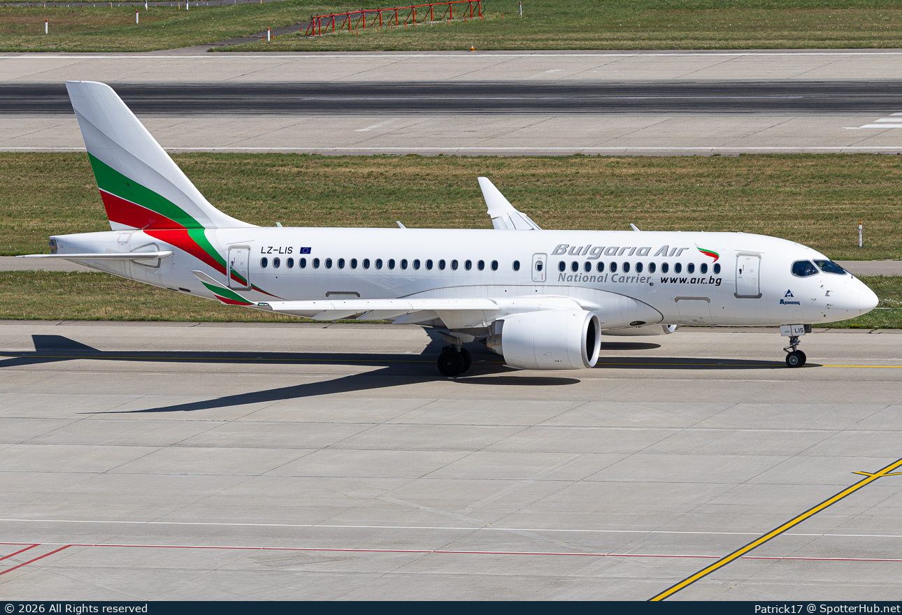 Photo of LZ-LIS - Airbus A220-100 operated by Bulgaria Air