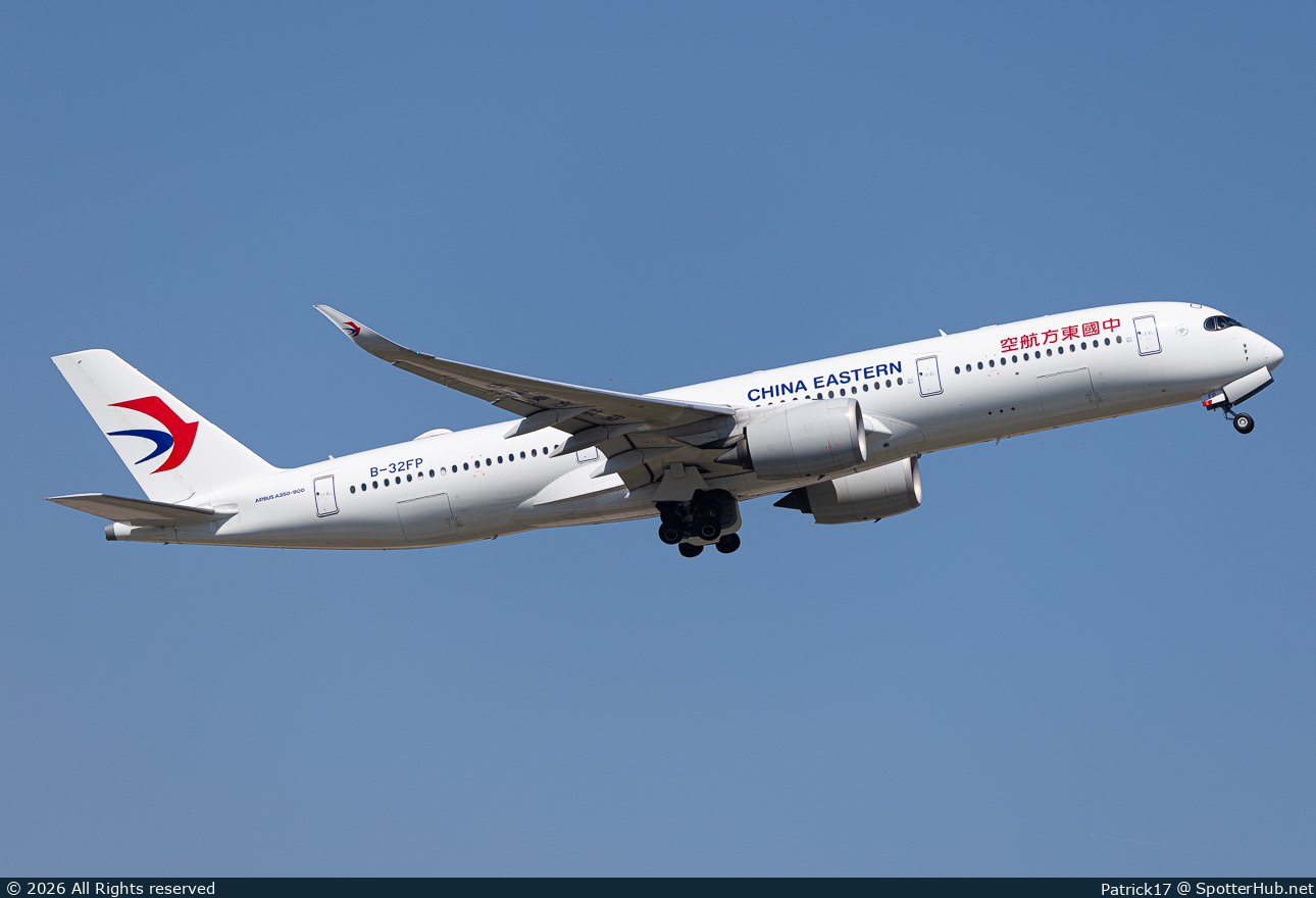 Photo of B-32FP - Airbus A350-941 operated by China Eastern Airlines