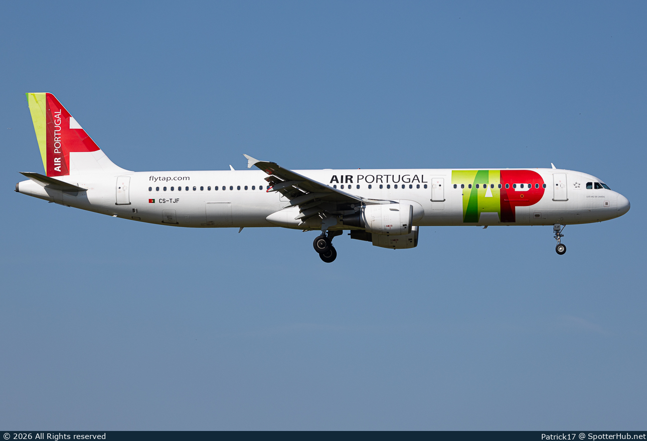 Photo of CS-TJF - Airbus A321-211 operated by TAP Air Portugal