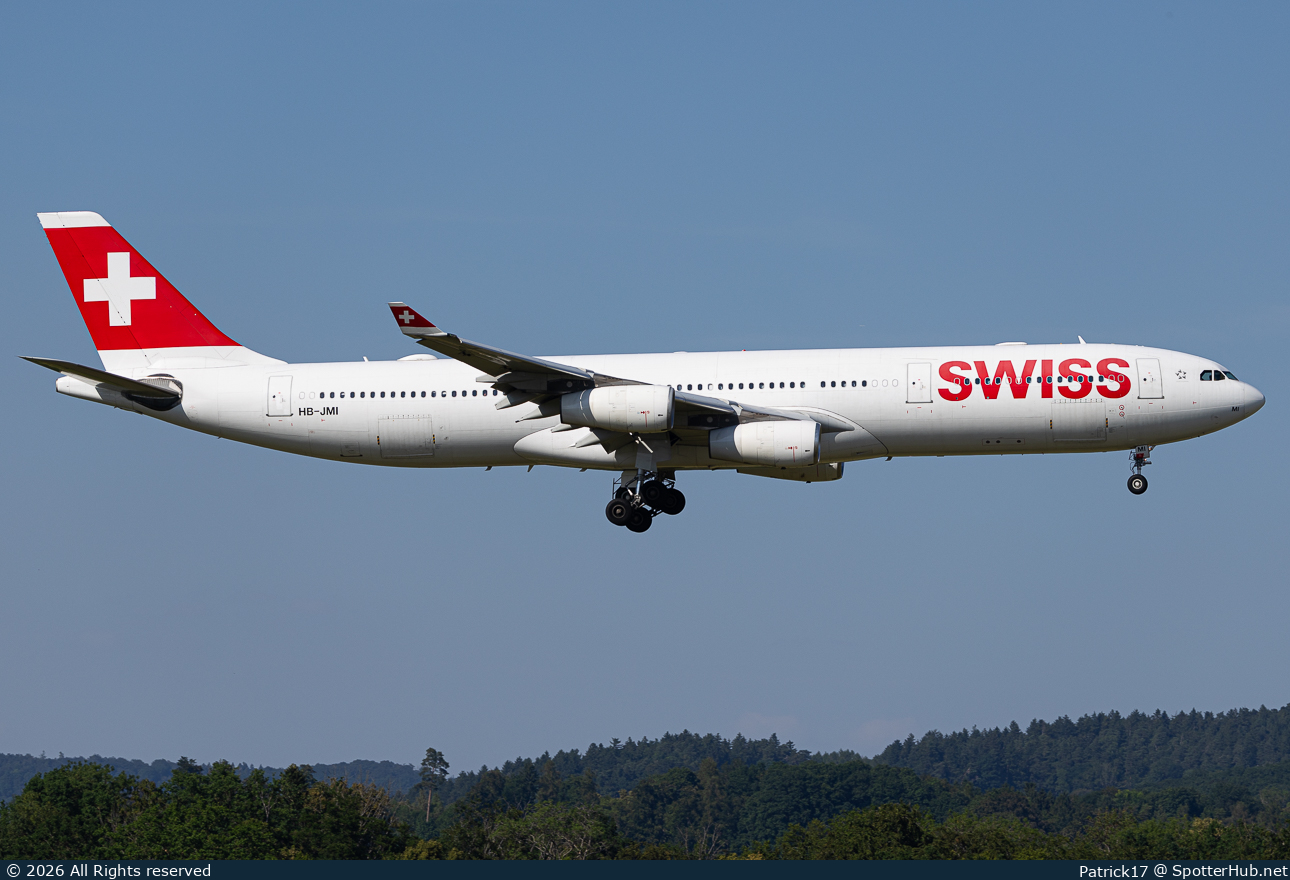 Photo of HB-JMI - Airbus A340-313 operated by Swiss International Air Lines