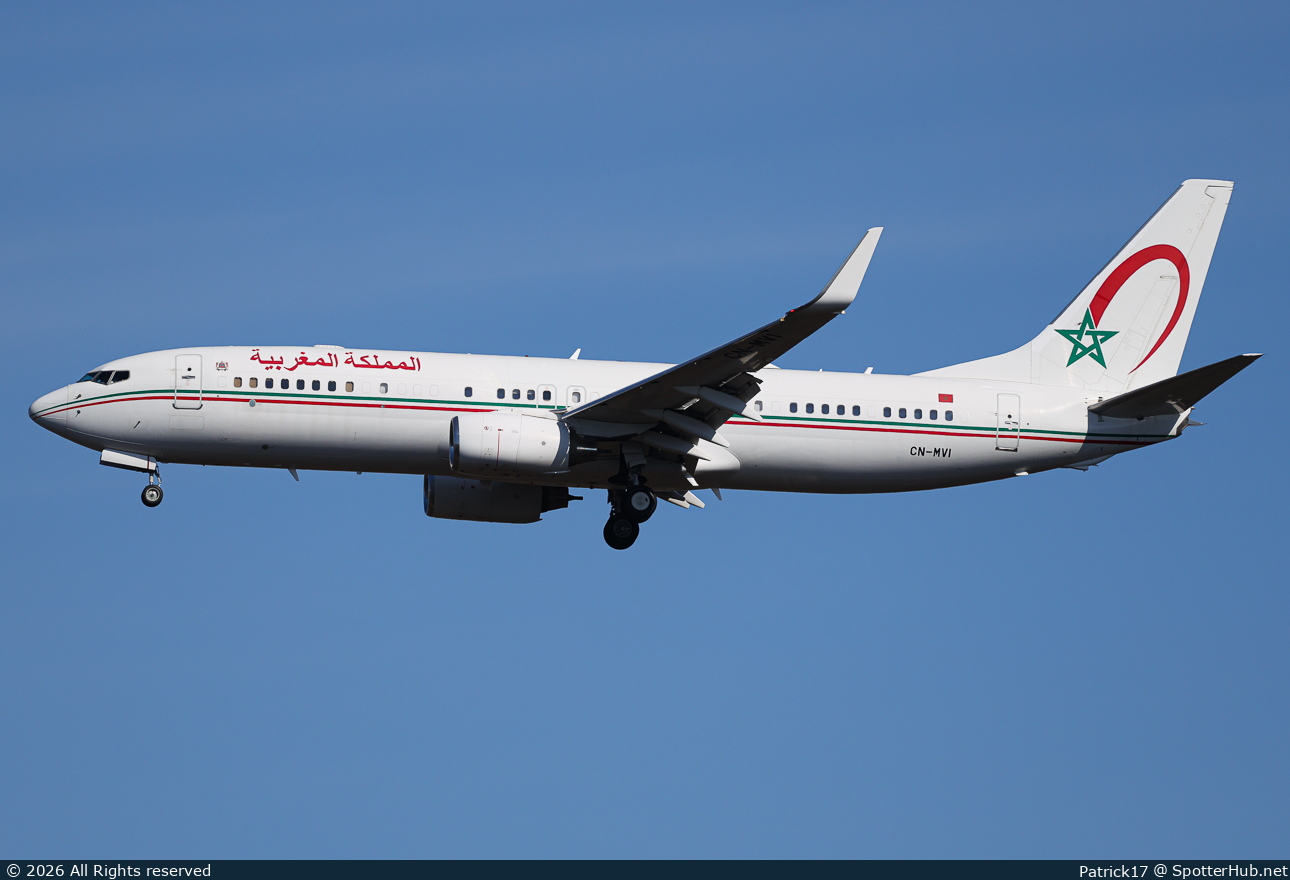 Photo of CN-MVI - Boeing 737-8KB(BBJ2) operated by Government of Morocco