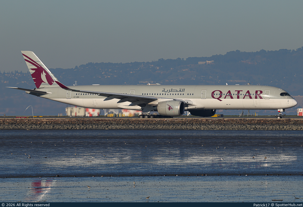 Photo of A7-ANH - Airbus A350-1041 operated by Qatar Airways