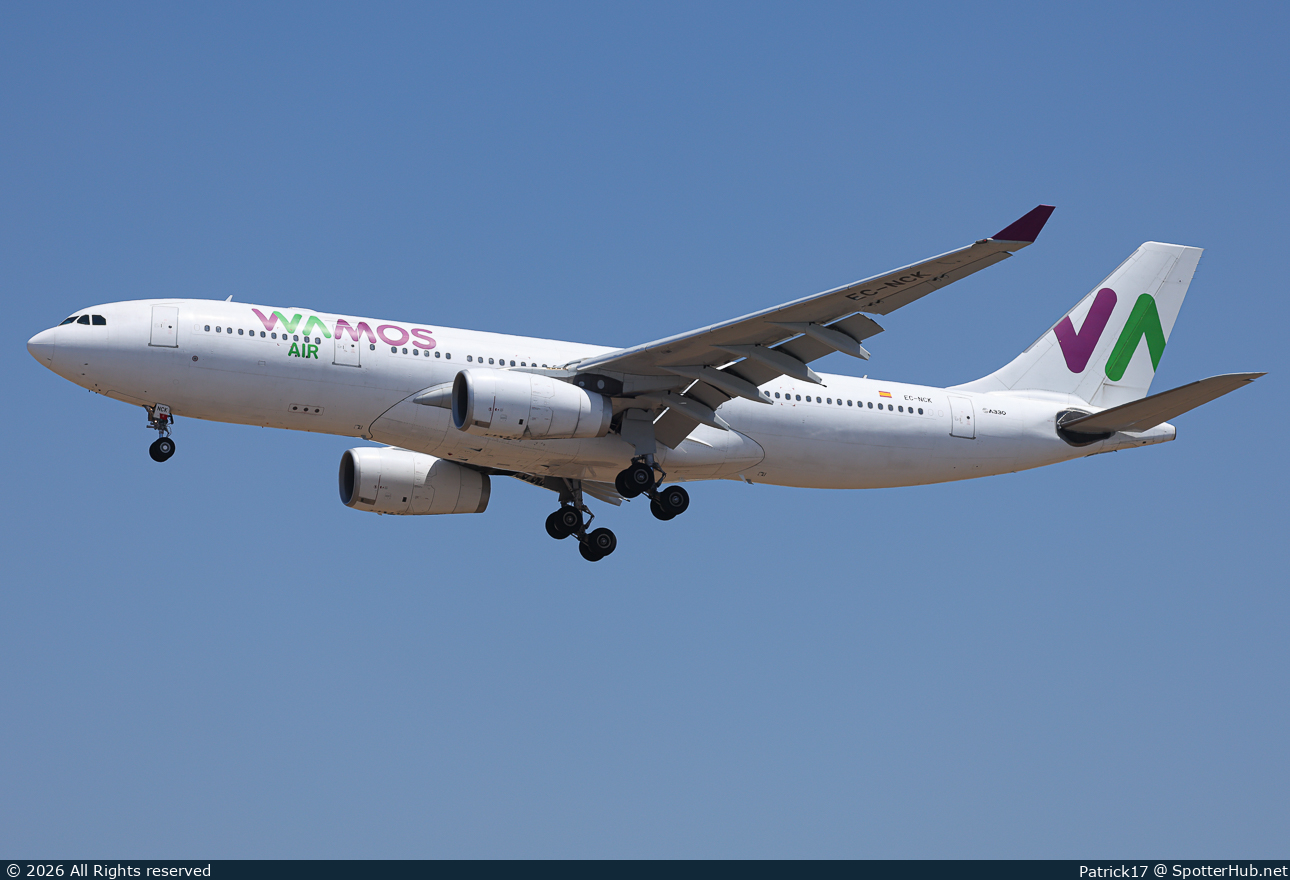 Photo of EC-NCK - Airbus A330-243 operated by Wamos Air