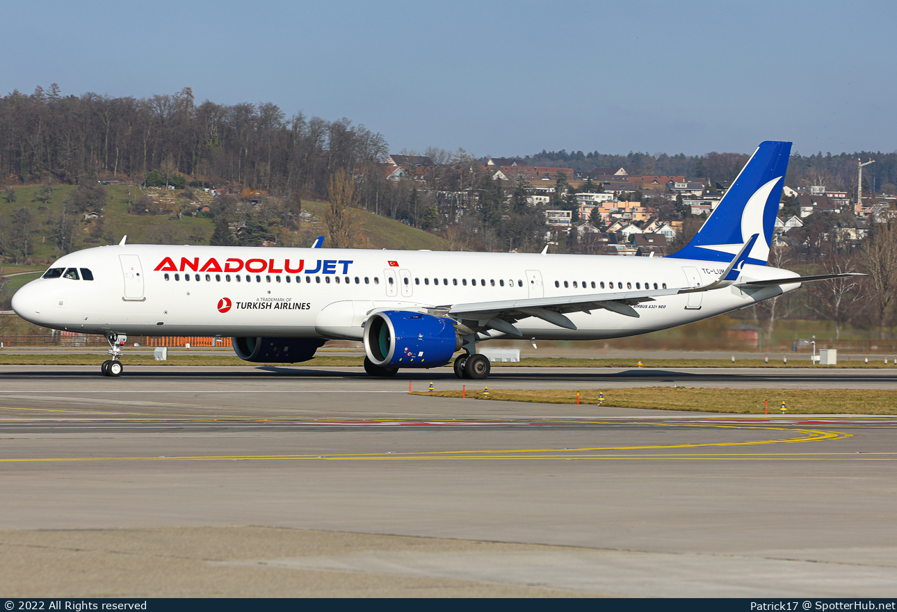 Photo of TC-LUM - Airbus A321-271NX operated by AnadoluJet