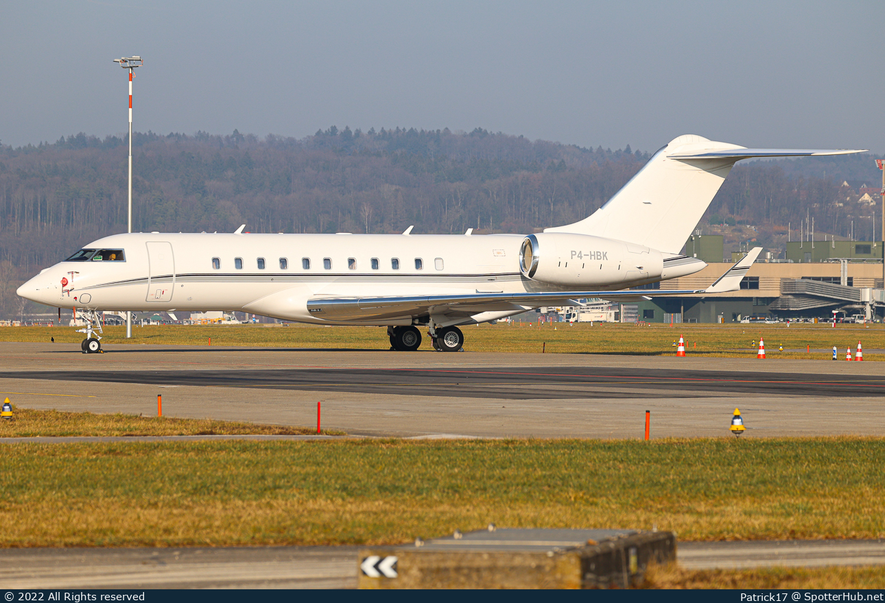 Photo of P4-HBK - Bombardier Global 5000 operated by HBK Contracting