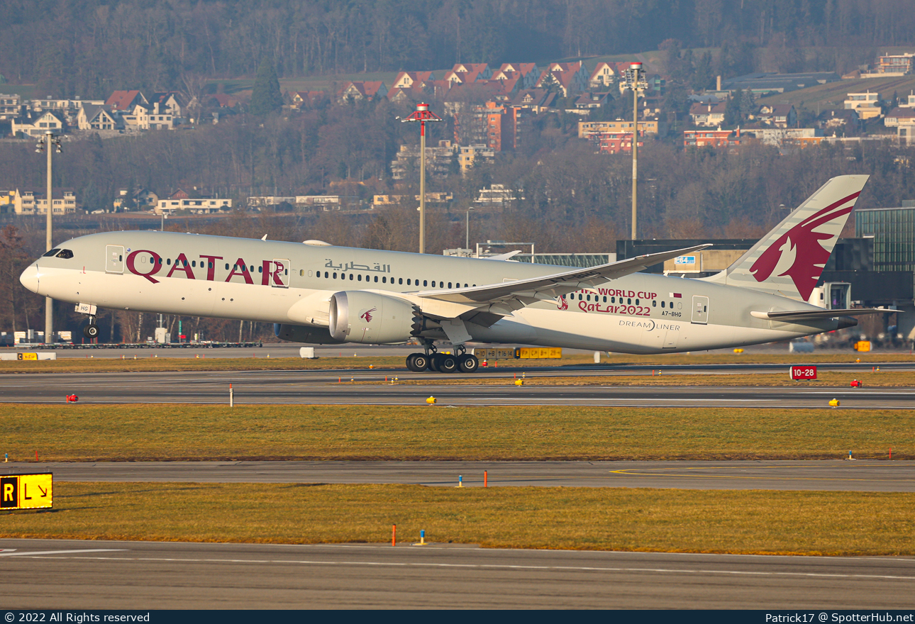 Photo of A7-BHG - Boeing 787-9 Dreamliner operated by Qatar Airways