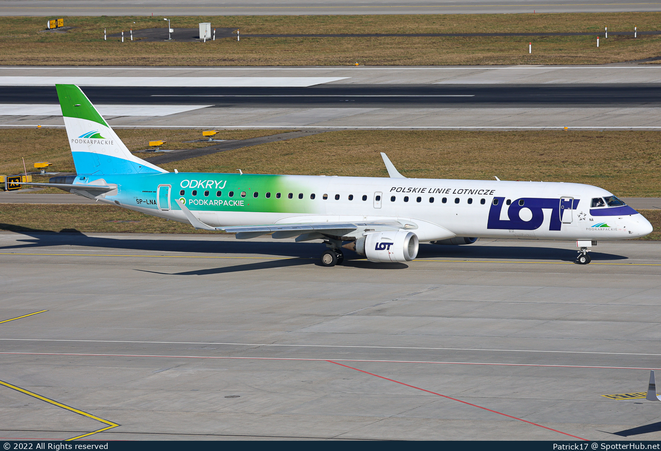 Photo of SP-LNA - Embraer ERJ-195LR operated by LOT Polish Airlines