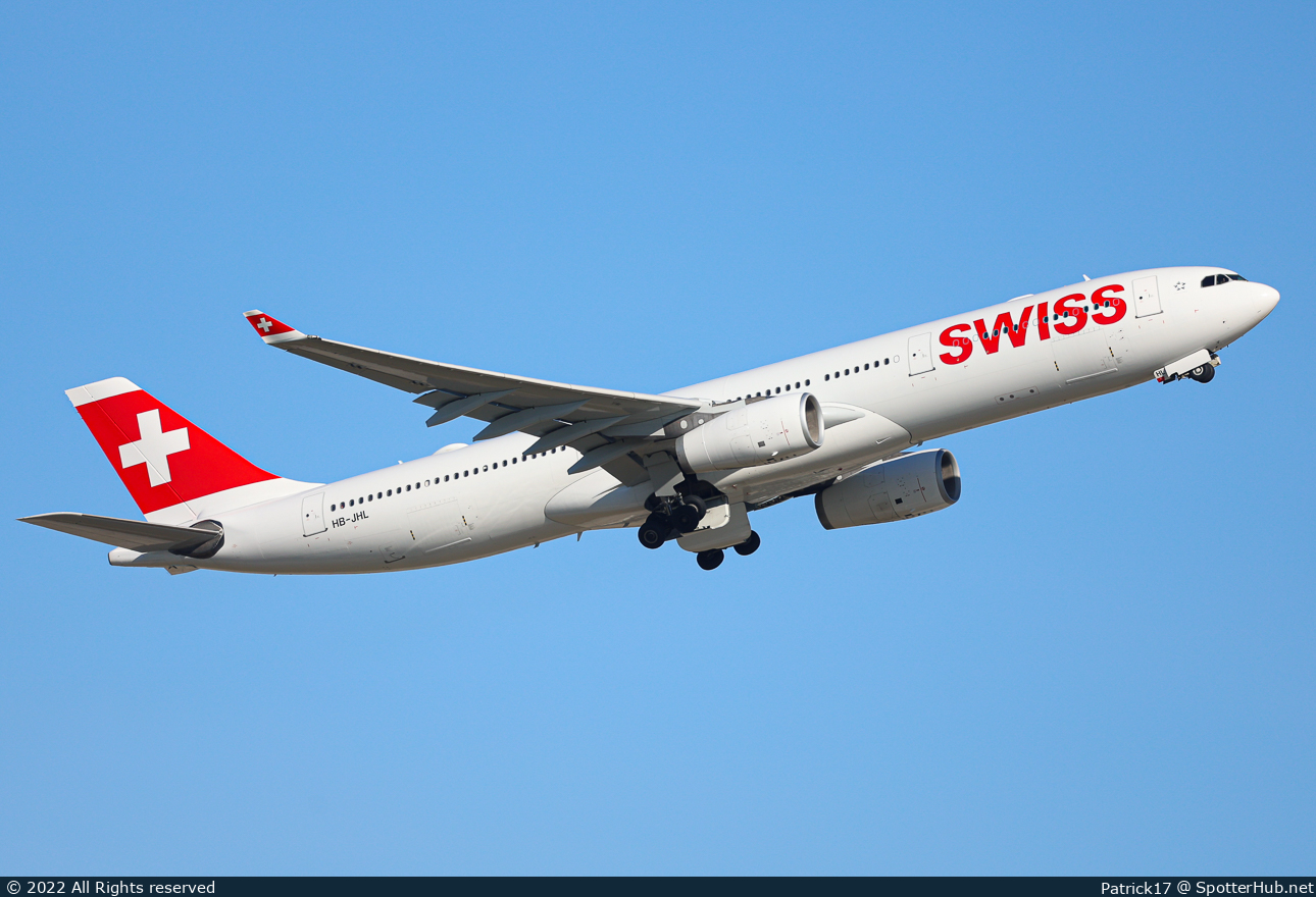 Photo of HB-JHL - Airbus A330-343 operated by Swiss International Air Lines