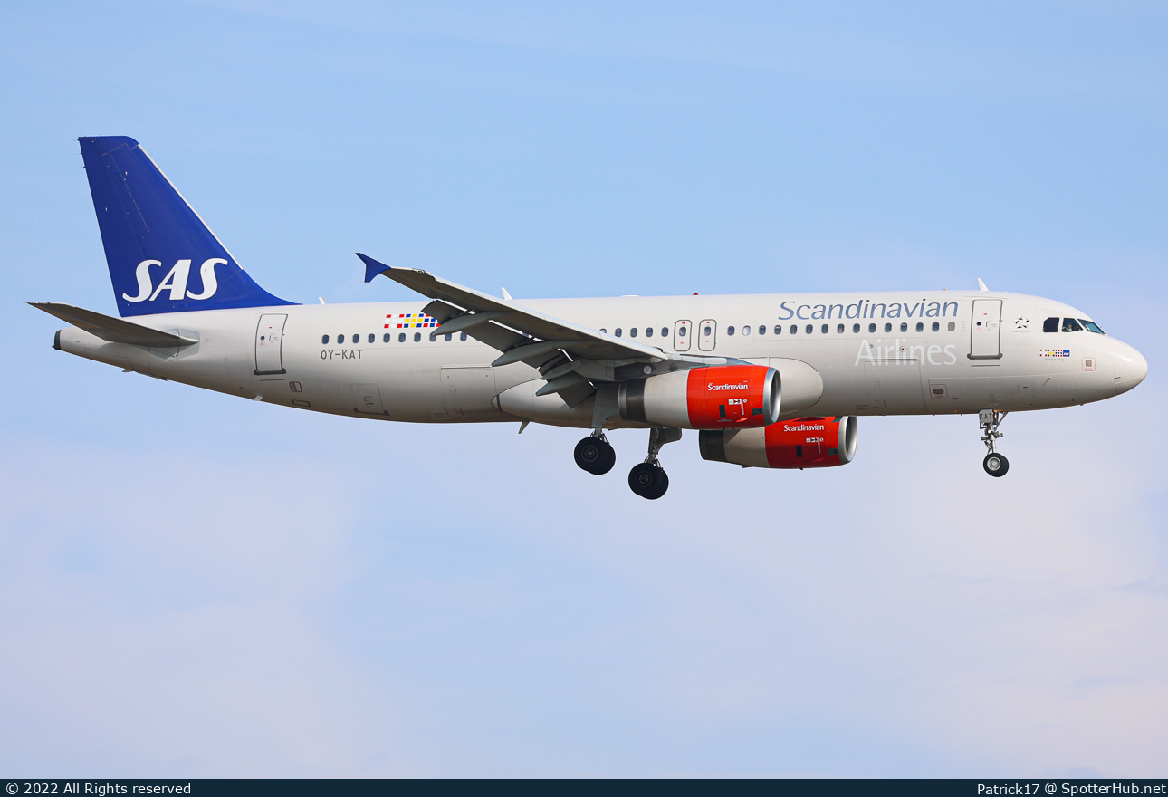 Photo of OY-KAT - Airbus A320-232 operated by SAS Scandinavian Airlines