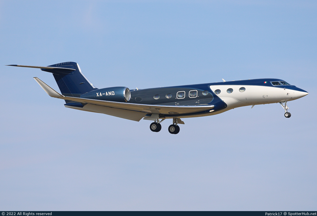 Photo of XA-AND - Gulfstream G650ER operated by Aerolíneas del Sol