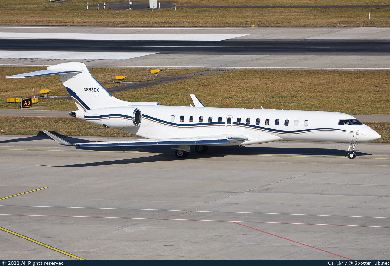Photo of N888GX - Bombardier Global 7500 operated by Private