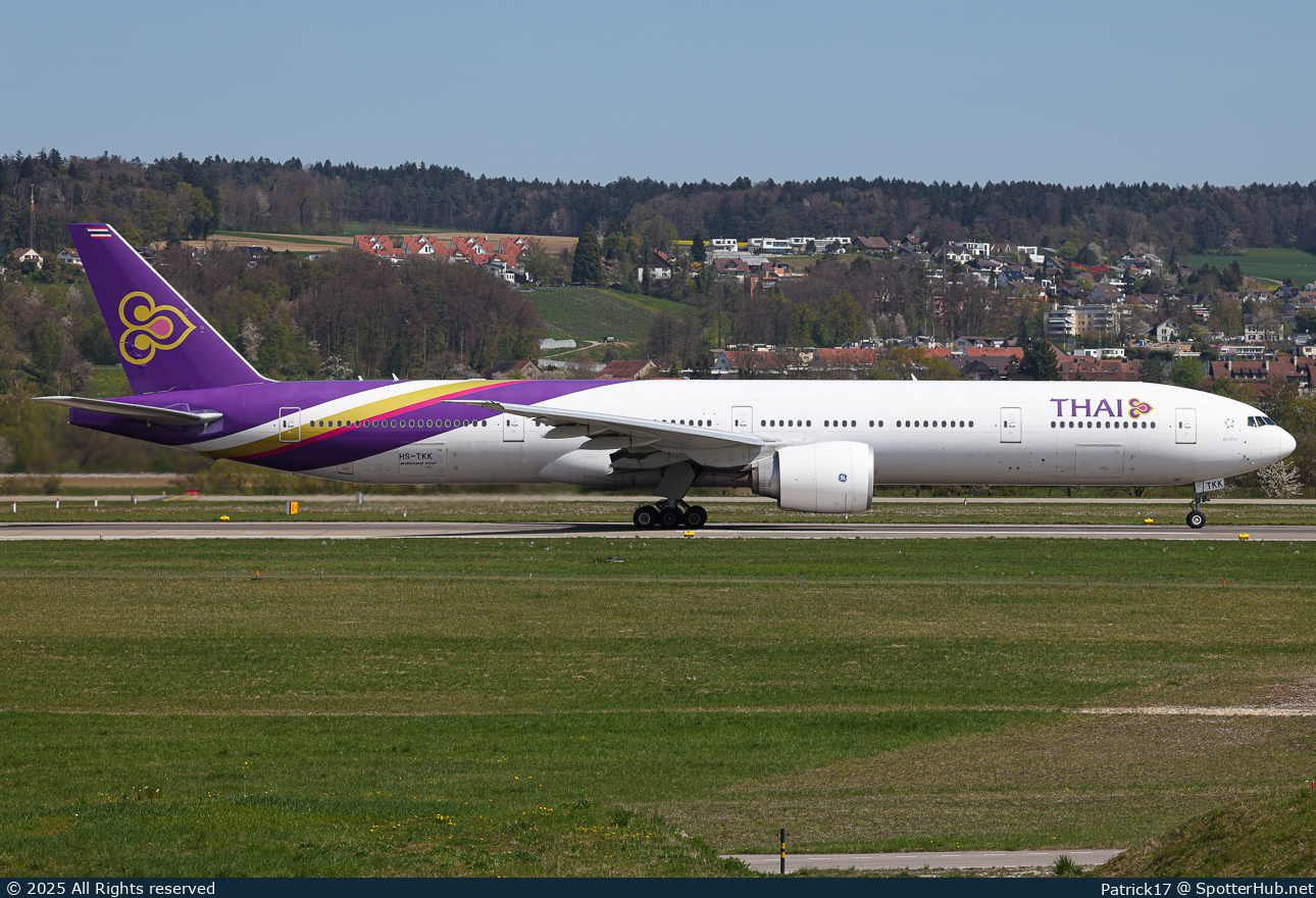 Photo of HS-TKK - Boeing 777-3AL(ER) operated by Thai Airways International
