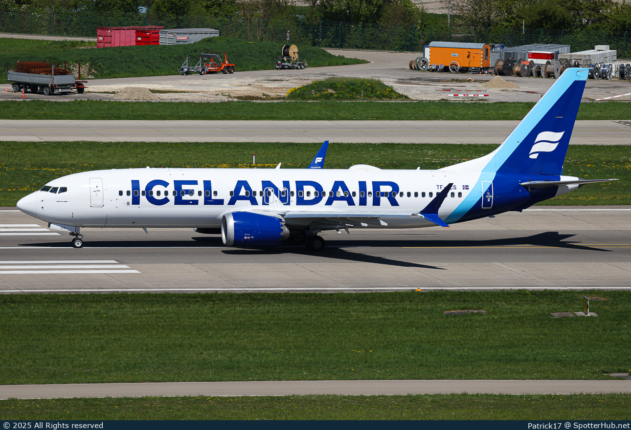 Photo of TF-ICS - Boeing 737 MAX 8 operated by Icelandair