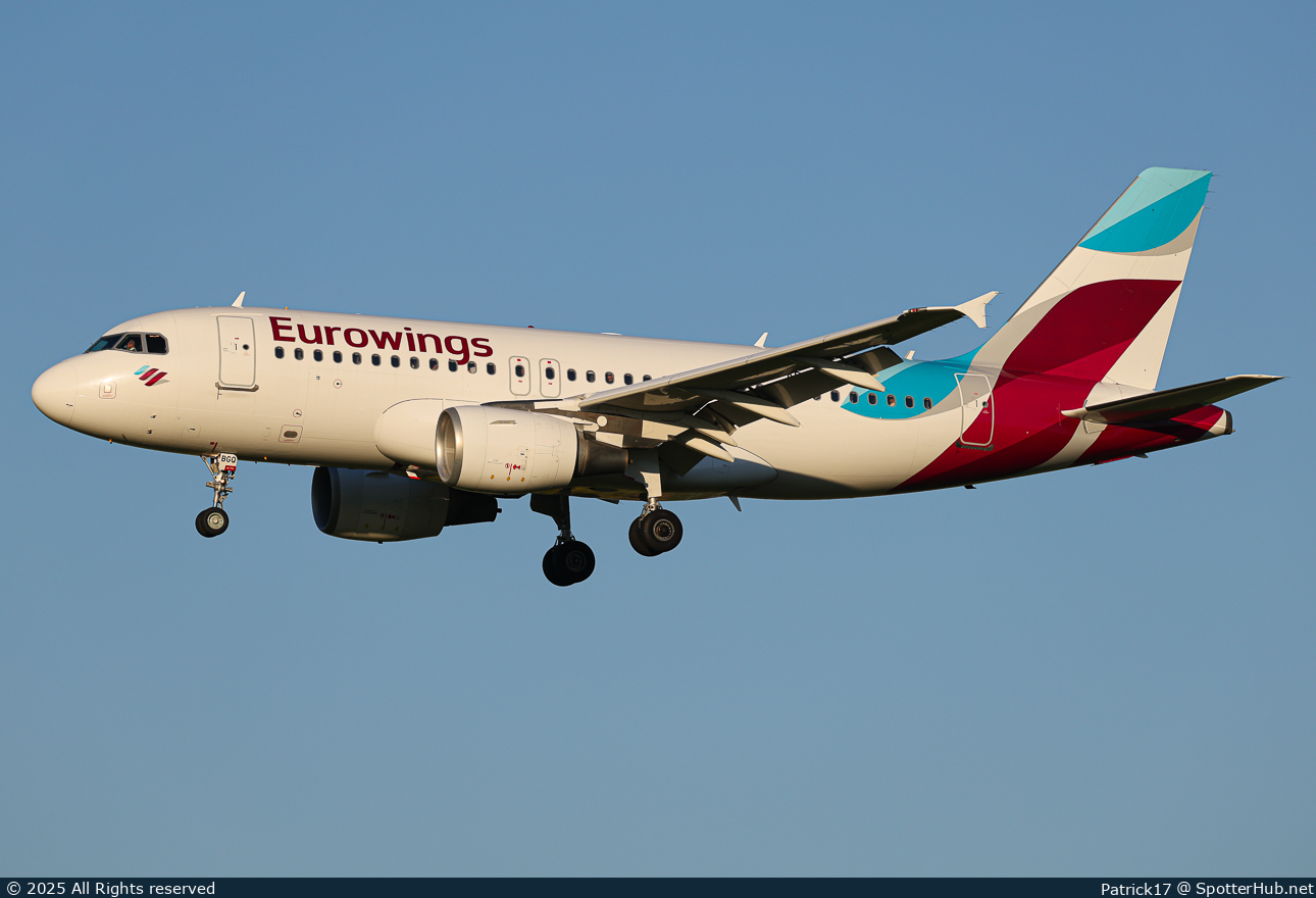 Photo of D-ABGQ - Airbus A319-112 operated by Eurowings