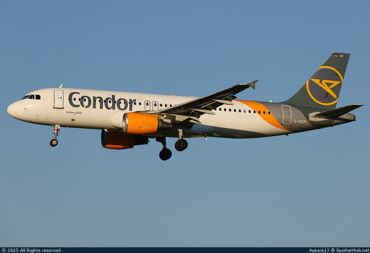 Photo of D-AICP - Airbus A320-214 operated by Condor