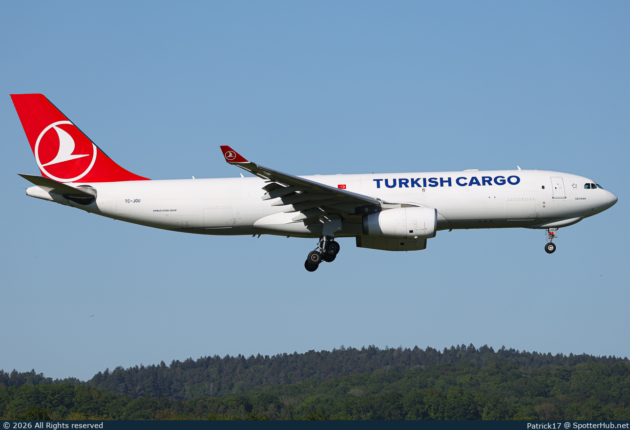 Photo of TC-JOU - Airbus A330-243F operated by Turkish Airlines Cargo
