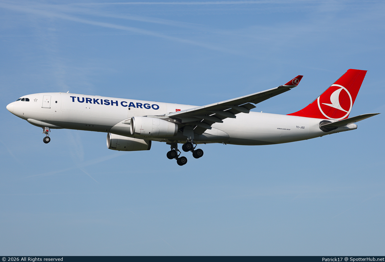 Photo of TC-JOZ - Airbus A330-243F operated by Turkish Airlines Cargo