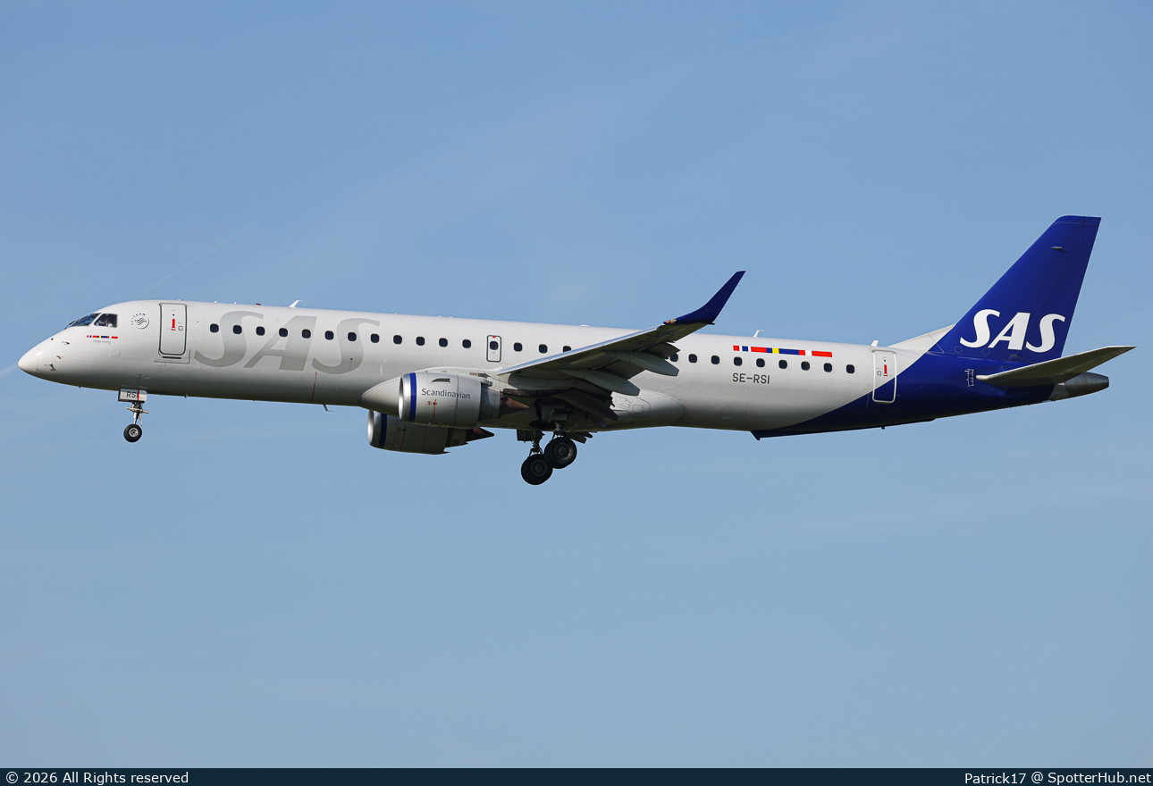 Photo of SE-RSI - Embraer ERJ-195LR operated by SAS Link