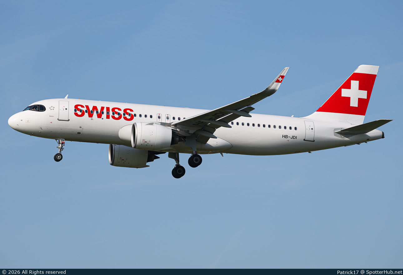 Photo of HB-JDI - Airbus A320-271N operated by Swiss International Air Lines