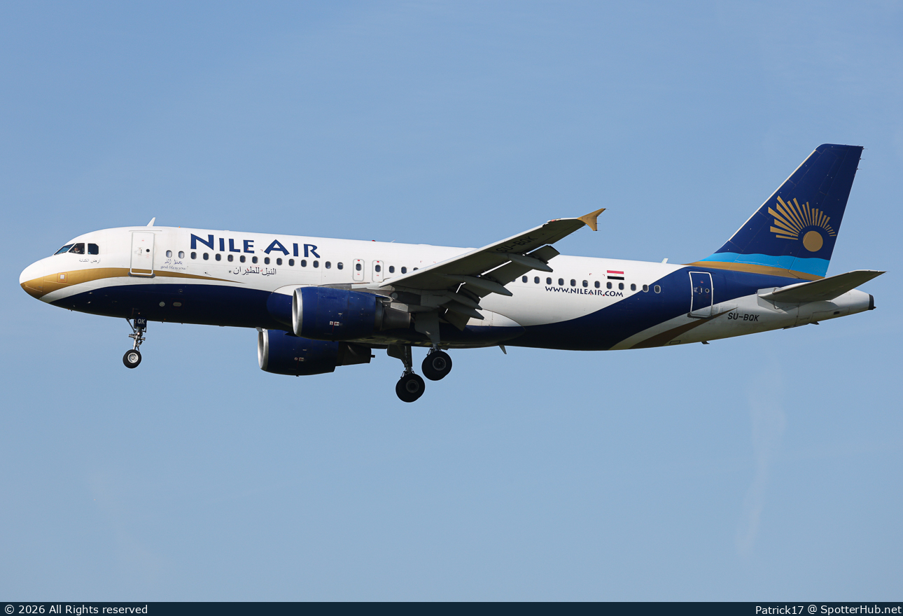 Photo of SU-BQK - Airbus A320-214 operated by Nile Air