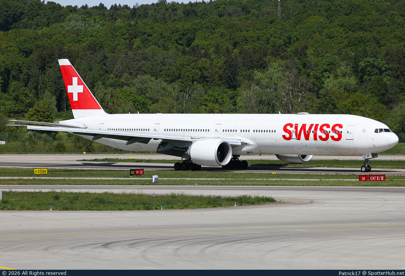 Photo of HB-JNF - Boeing 777-3DE(ER) operated by Swiss International Air Lines