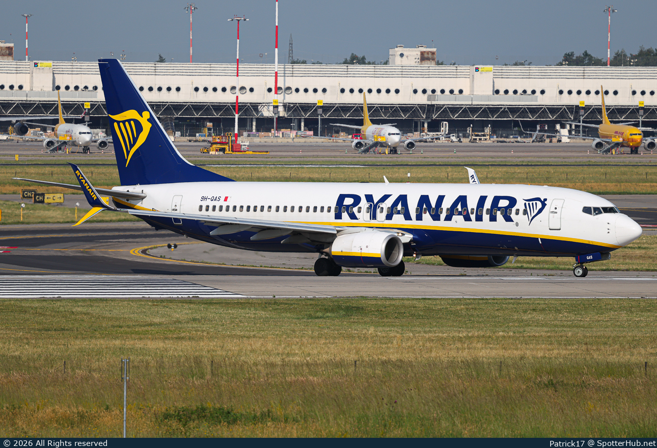 Photo of 9H-QAS - Boeing 737-8AS operated by Ryanair (opb Malta Air)