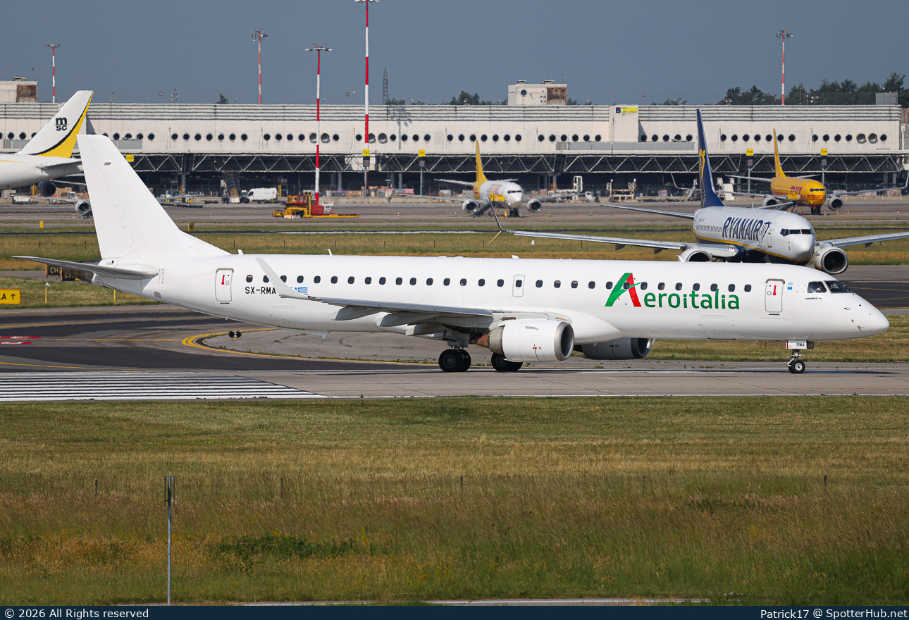 Photo of SX-RMA - Embraer ERJ-195LR operated by Aeroitalia (opb Marathon Airlines)