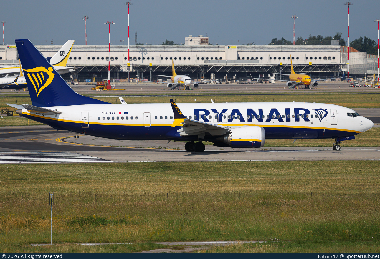 Photo of 9H-VVF - Boeing 737 MAX 8-200 operated by Ryanair (opb Malta Air)
