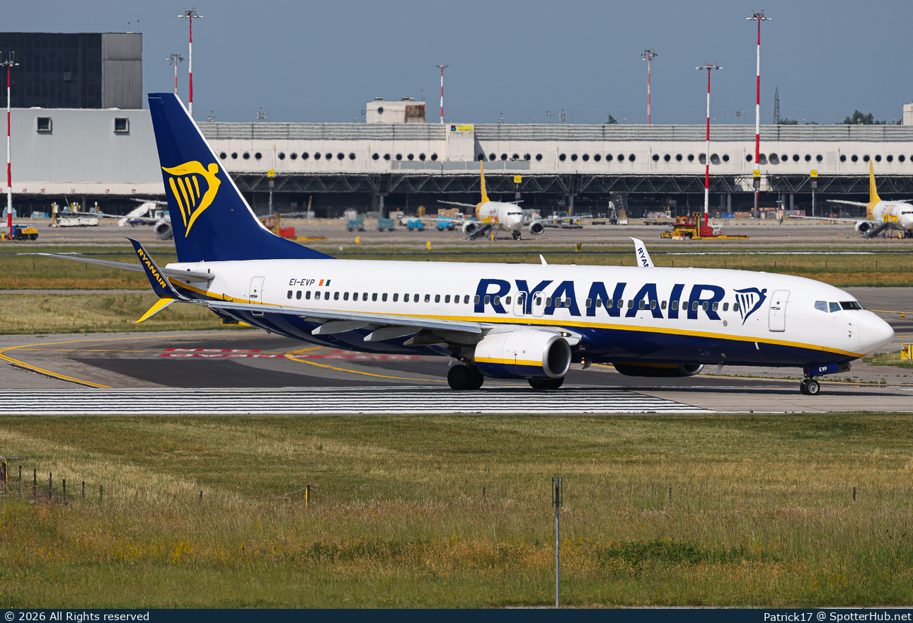 Photo of EI-EVP - Boeing 737-8AS operated by Ryanair