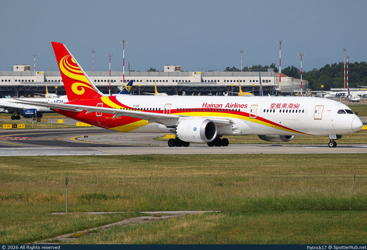 Photo of B-1135 - Boeing 787-9 Dreamliner operated by Hainan Airlines