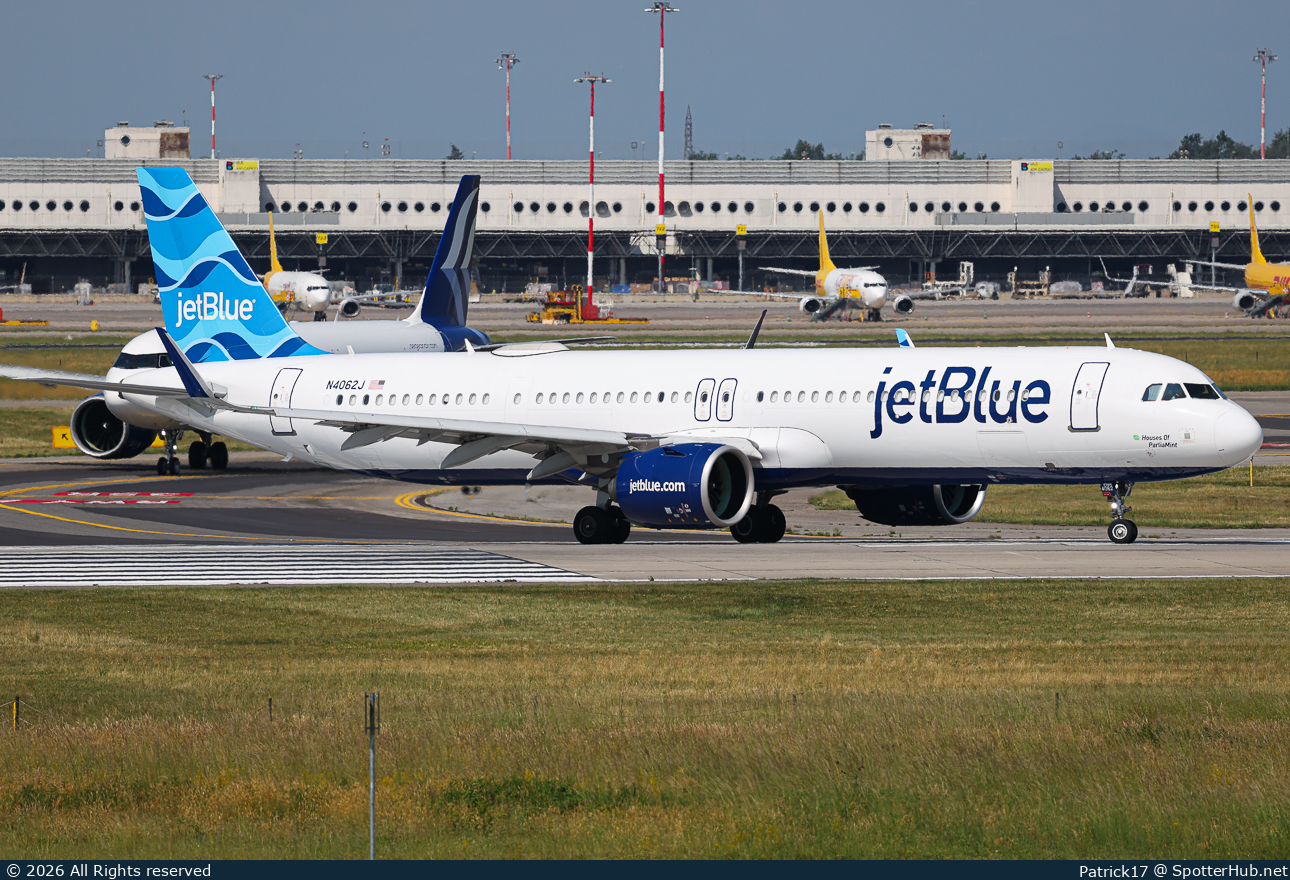 Photo of N4062J - Airbus A321-271NX operated by jetBlue Airways