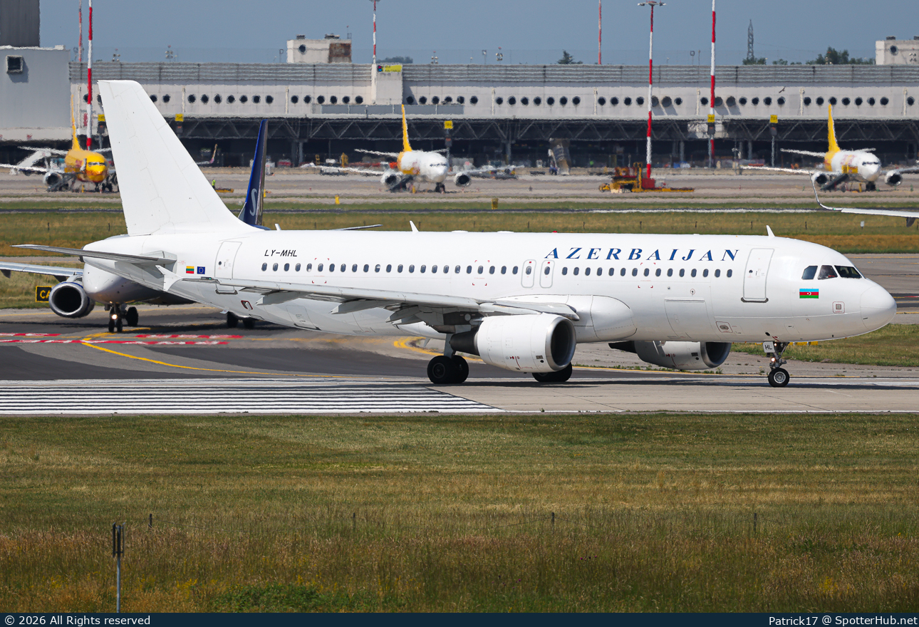 Photo of LY-MHL - Airbus A320-216 operated by Azerbaijan Airlines (opb Heston Airlines)