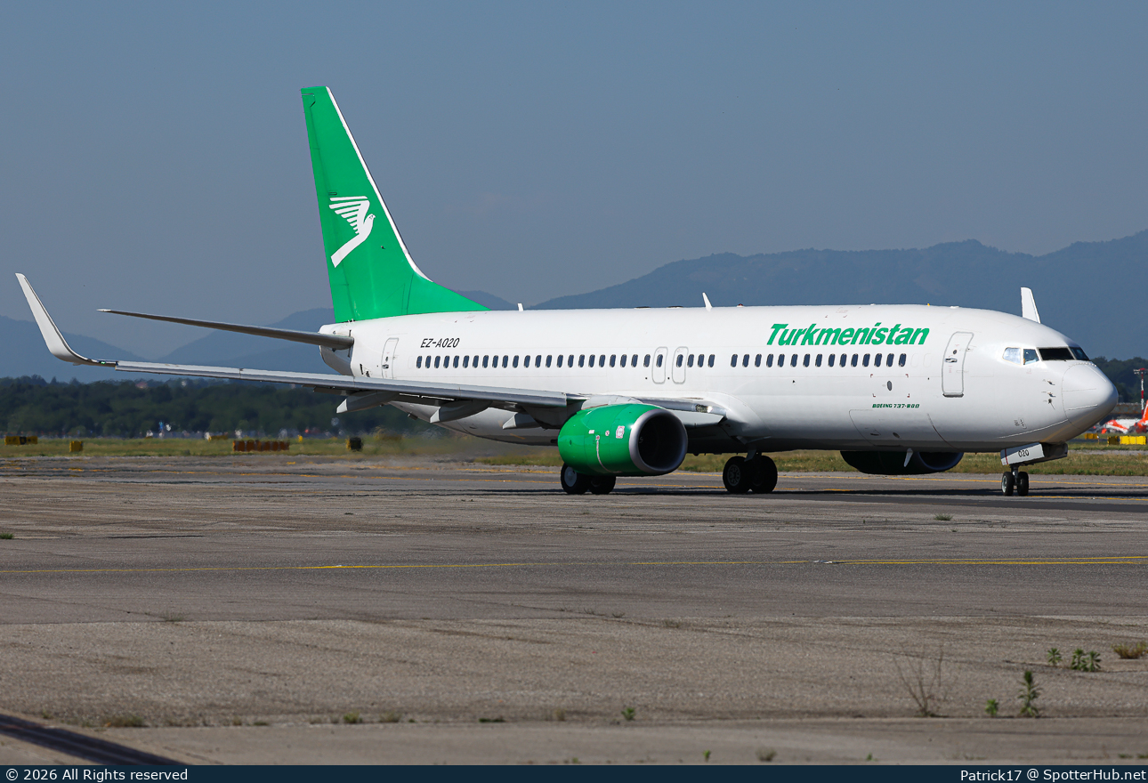 Photo of EZ-A020 - Boeing 737-82K operated by Turkmenistan Airlines