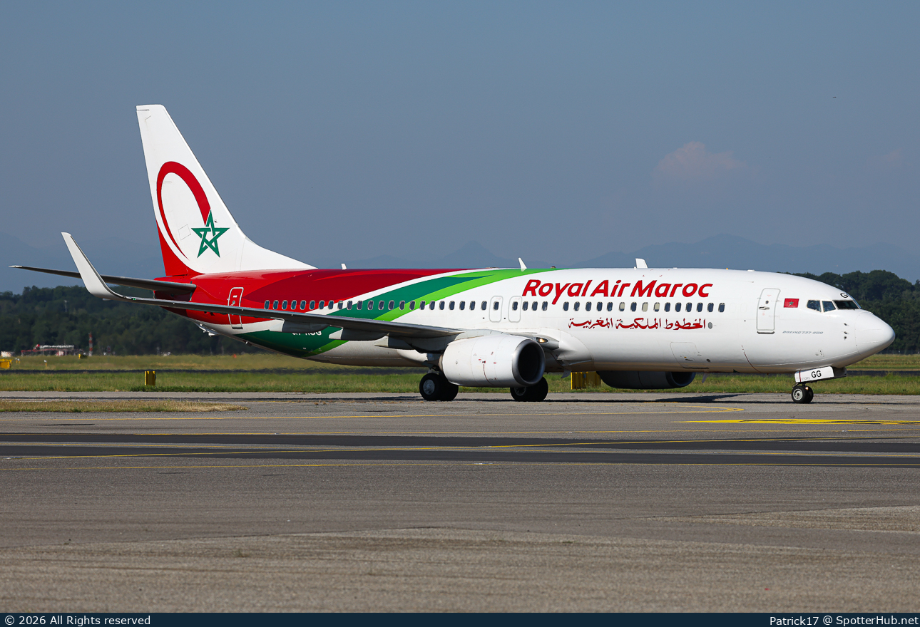 Photo of CN-RGG - Boeing 737-86N operated by Royal Air Maroc