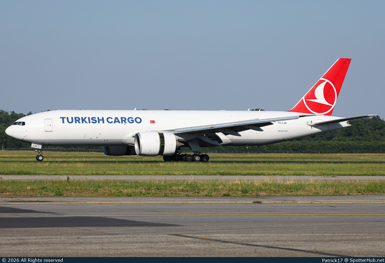 Photo of TC-LJS - Boeing 777-F operated by Turkish Airlines Cargo