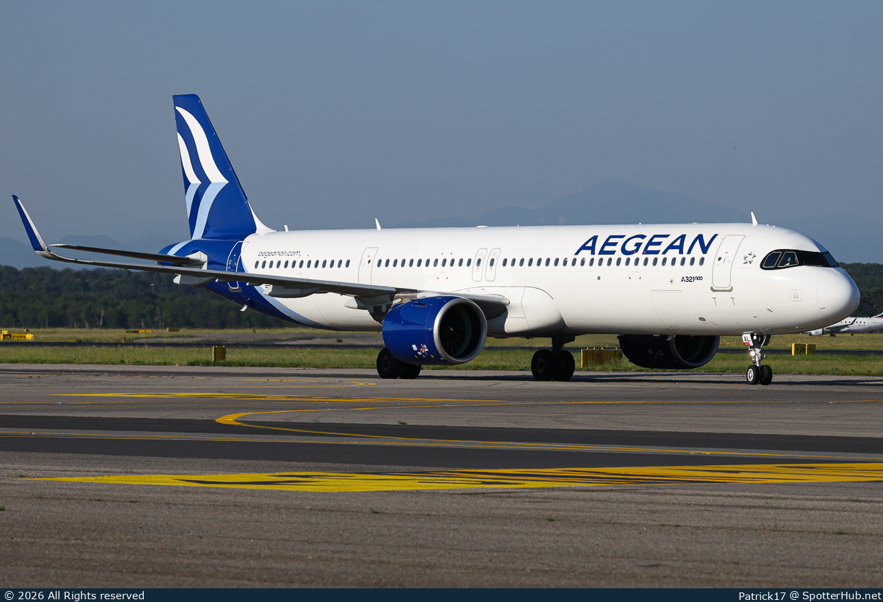 Photo of SX-NAL - Airbus A321-271NX operated by Aegean Airlines