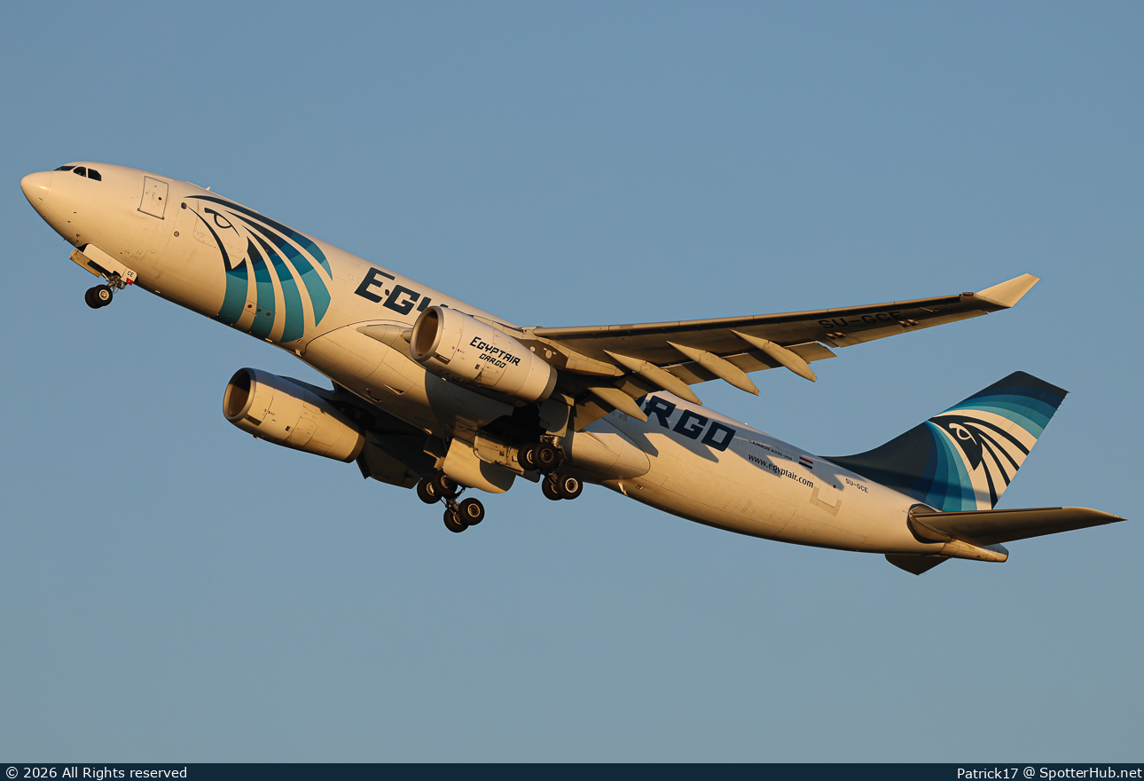 Photo of SU-GCE - Airbus A330-243(P2F) operated by Egyptair Cargo