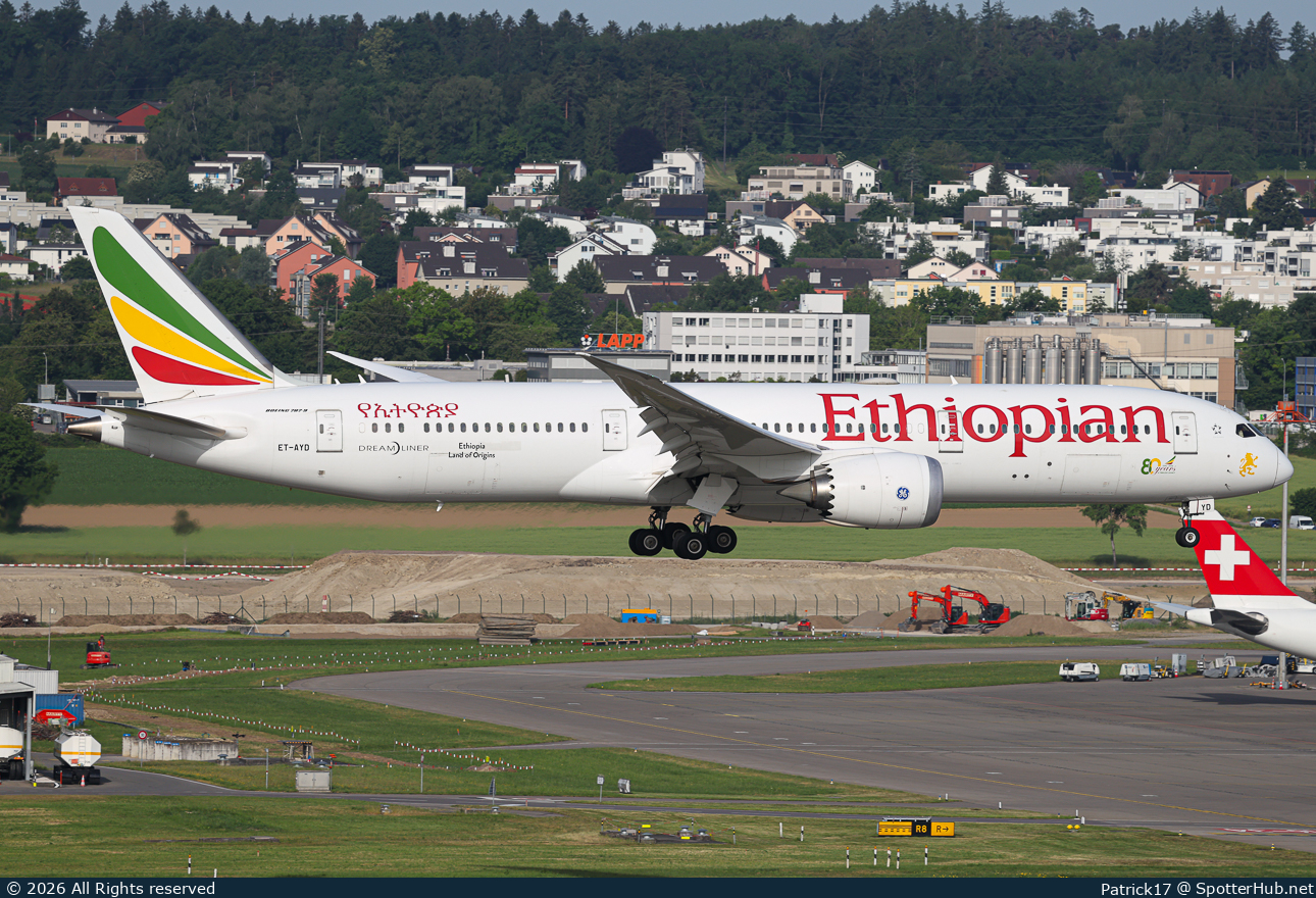 Photo of ET-AYD - Boeing 787-9 Dreamliner operated by Ethiopian Airlines