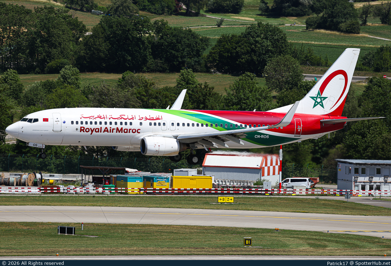 Photo of CN-ROS - Boeing 737-8B6 operated by Royal Air Maroc