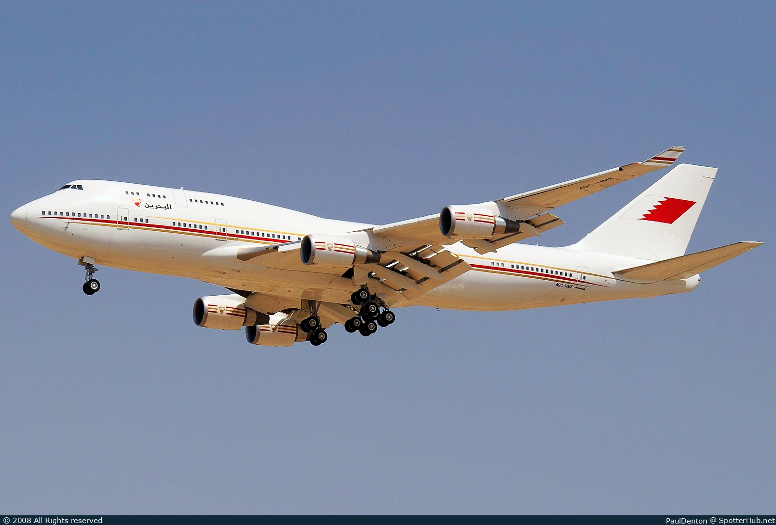 Photo of A9C-HMK - Boeing 747-4P8 operated by Bahrain Royal Flight