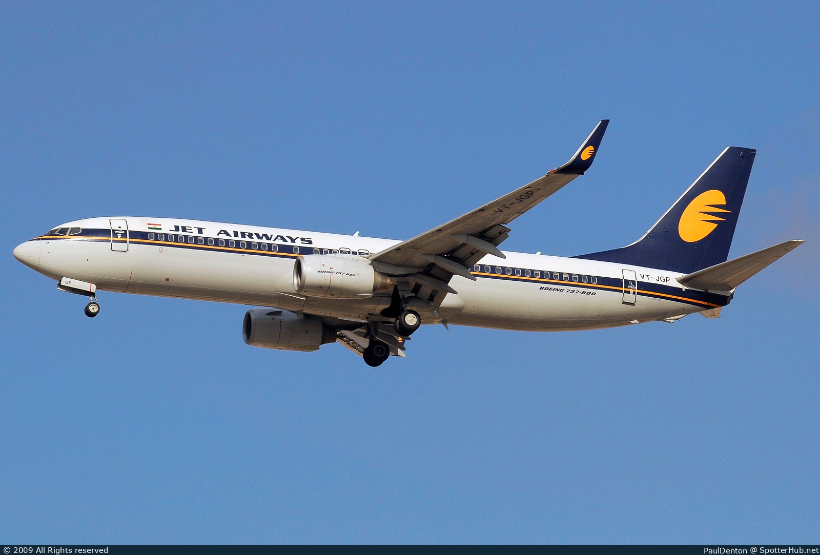 Photo of VT-JGP - Boeing 737-85R operated by Jet Airways