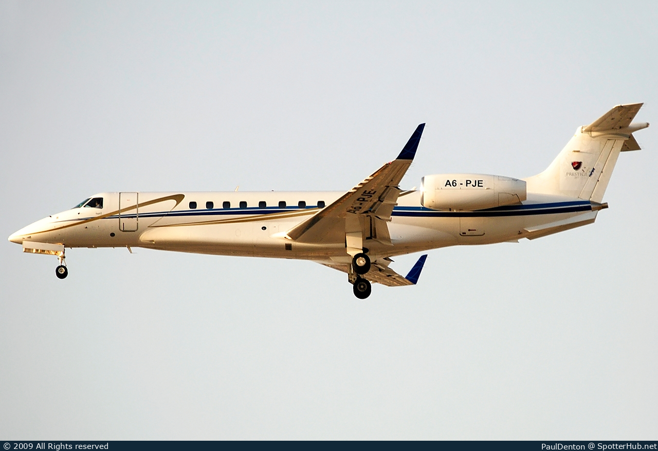 Photo of A6-PJE - Embraer Legacy 600 operated by Prestige Jet
