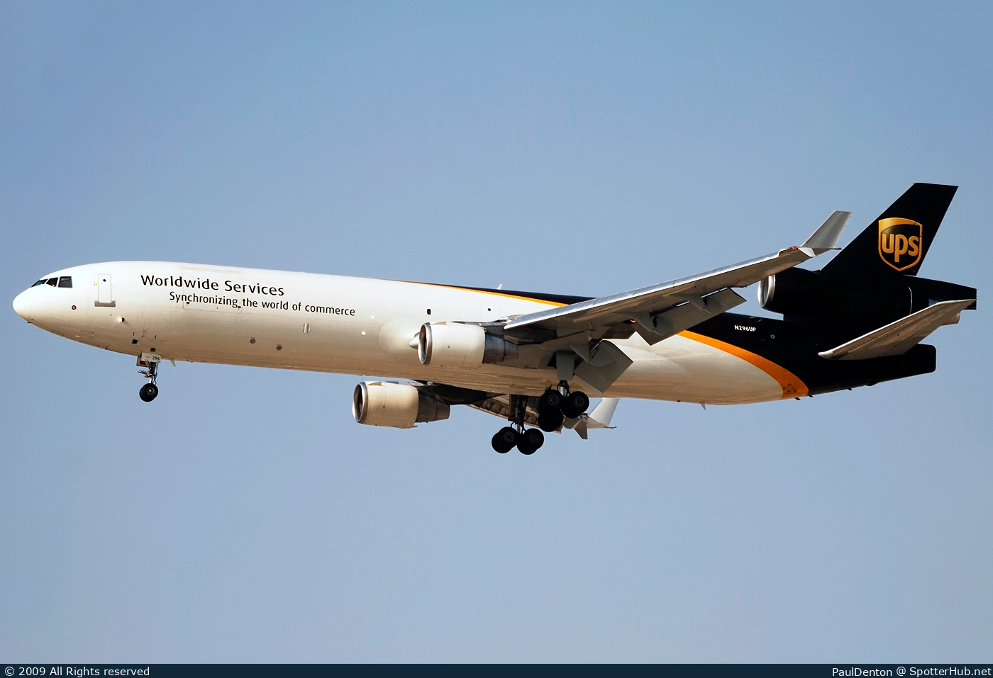 Photo of N296UP - McDonnell Douglas MD-11(F) operated by UPS United Parcel Service