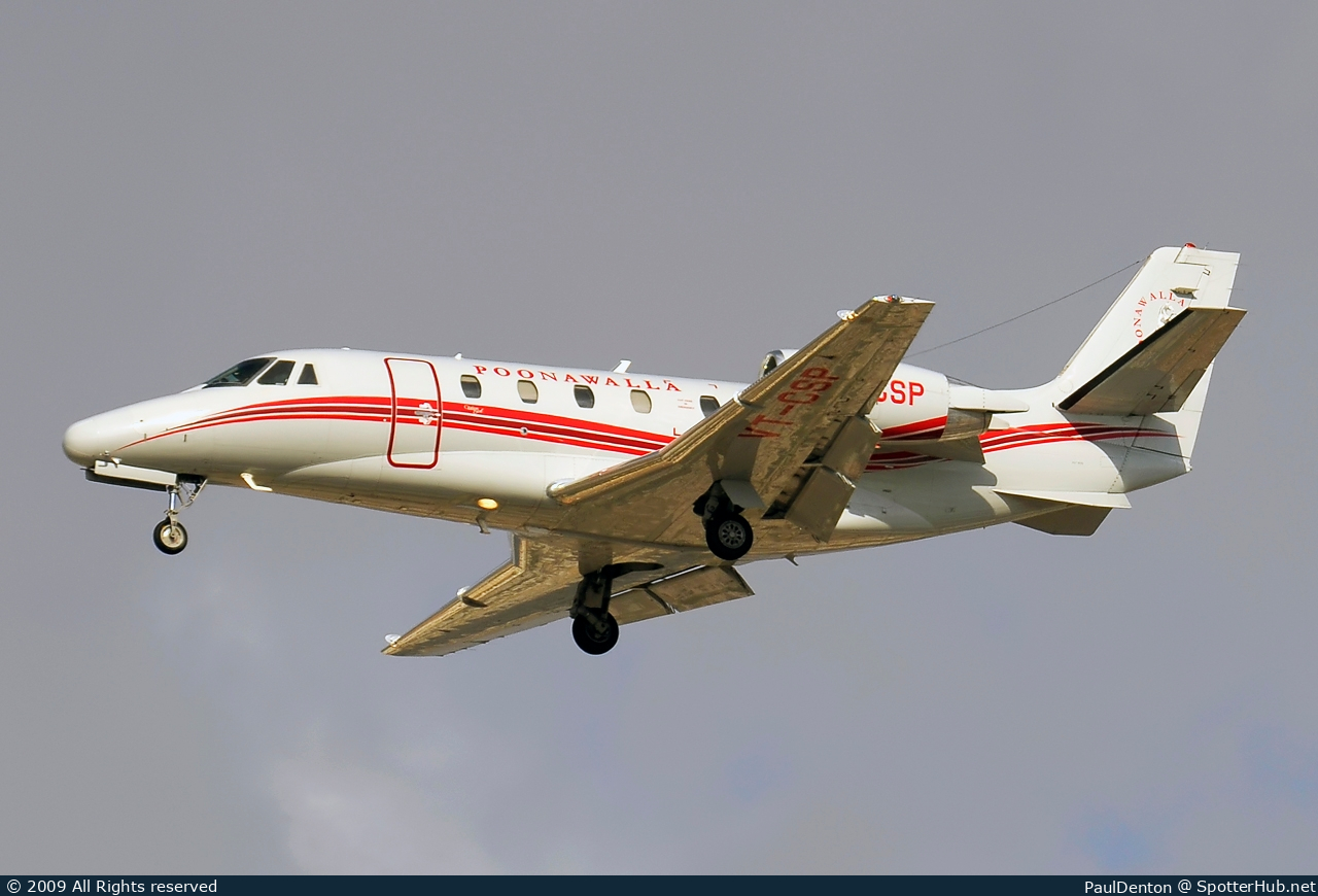 Photo of VT-CSP - Cessna 560XL Citation Excel operated by Poonawalla Aviation