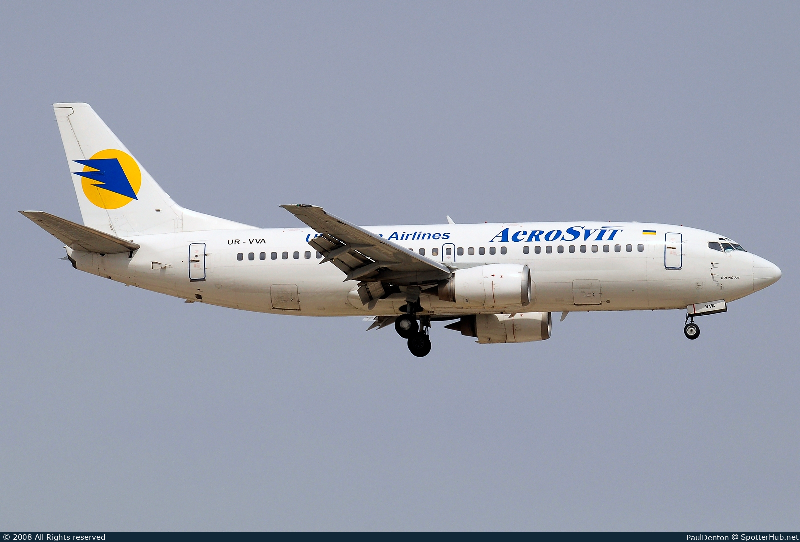 Photo of UR-VVA - Boeing 737-3Q8 operated by AeroSvit Airlines