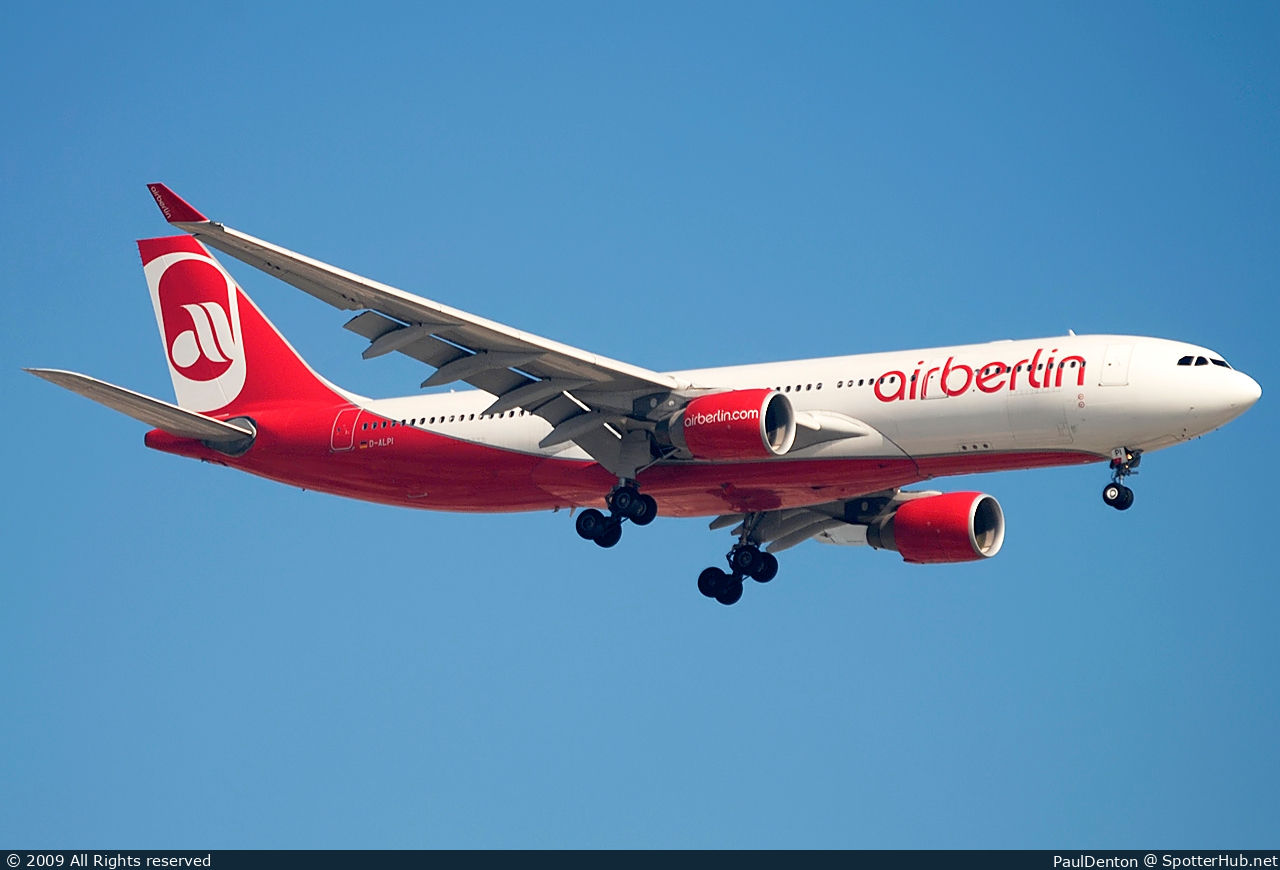 Photo of D-ALPI - Airbus A330-223 operated by Air Berlin