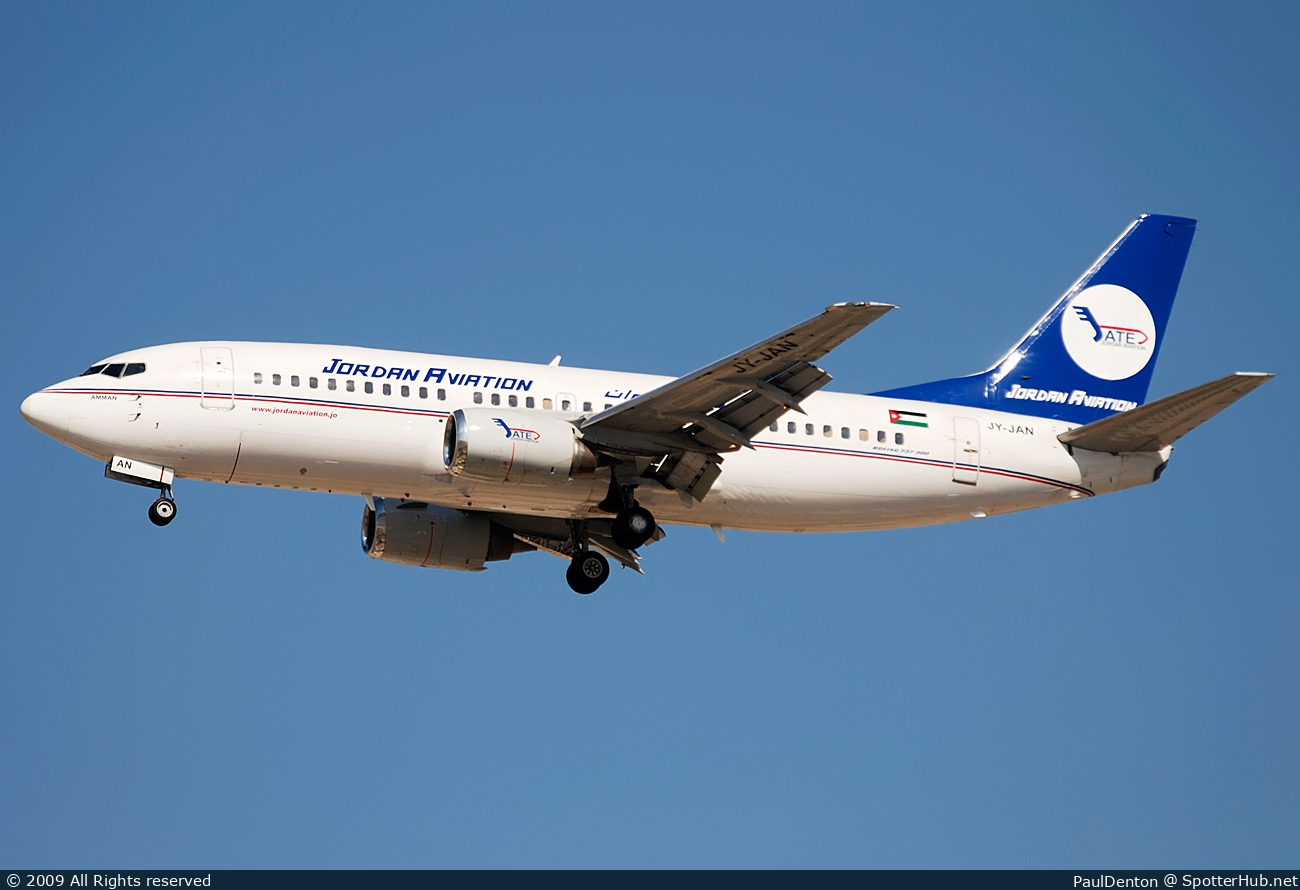 Photo of JY-JAN - Boeing 737-322 operated by Jordan Aviation