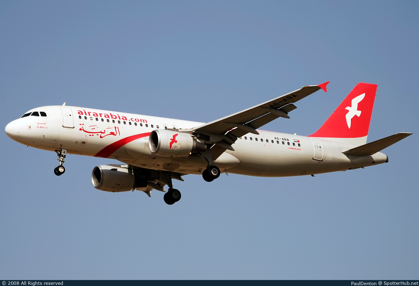 Photo of A6-ABA - Airbus A320-214 operated by Air Arabia