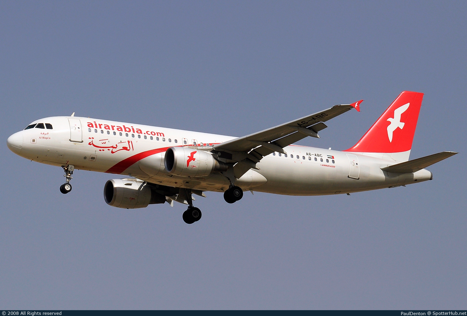 Photo of A6-ABC - Airbus A320-214 operated by Air Arabia